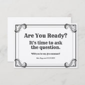 結婚式の仲人依頼 ヴィンテージスタイル 準備はいい？ 招待状 (正面/裏面)