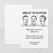 結婚式の仲人募集のお願い 招待状 (正面/裏面)