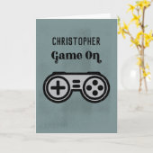 結婚式の仲人提案 ビデオゲーマーの友達 カード (黄色い花)