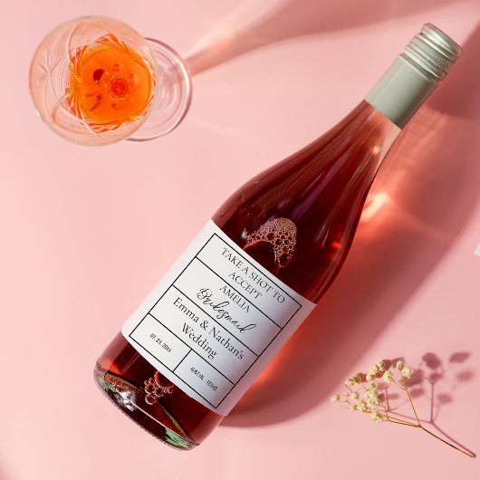 結婚式の仲人・出席者へのギフトとしてお酒を飲もう ワインラベル