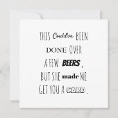 結婚式の伴侶 最高の男の名刺をくれますか カード (正面)