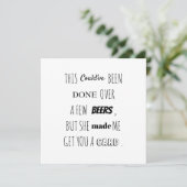 結婚式の伴侶/最高の男の名刺をくれませんか カード (スタンド正面)