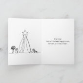 結婚式の伴娘になってくれる?お願いカード カード (内部)