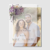 結婚式の保存日ヴェラムオーバーレイ ベラム紙招待状 (オフセット (カップル))