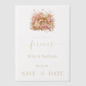 結婚式の保存日ヴェラムオーバーレイ ベラム紙招待状 (正面)
