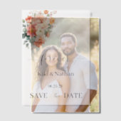 結婚式の保存日ヴェラムオーバーレイ ベラム紙招待状 (オフセット (カップル))