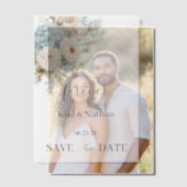 結婚式の保存日ヴェラムオーバーレイ ベラム紙招待状 (オフセット (カップル))