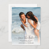 *~*結婚式の保存日 – QR WebサイトAR6 ポストカード (正面/裏面)