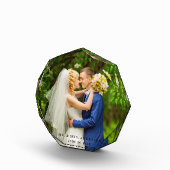 結婚式の八角形新郎新婦の写真 フォトブロック (右)