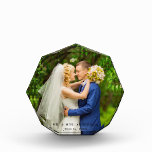 結婚式の八角形新郎新婦の写真 フォトブロック<br><div class="desc">エレガントな結婚式の新郎新婦の写真のブロック</div>