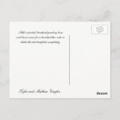 結婚式の写真ありがとう ポストカード (裏面)