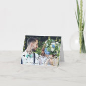 結婚式の写真にお礼を サンキューカード (正面)