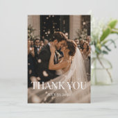 結婚式の写真にメッセージを添えて サンキューカード (スタンド正面)