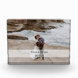 結婚式の写真のアクリルのブロック フォトブロック
