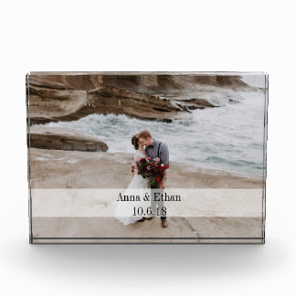 結婚式の写真のアクリルのブロック フォトブロック