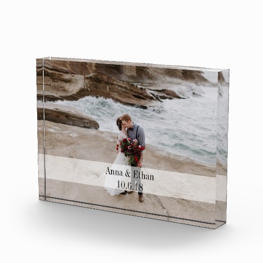 結婚式の写真のアクリルのブロック フォトブロック (右)