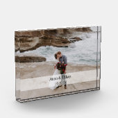 結婚式の写真のアクリルのブロック フォトブロック (左)