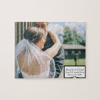 結婚式の写真のパズル ジグソーパズル