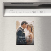 結婚式の写真の感謝のギフト マグネット (インサイチュ (食洗機))