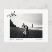 結婚式の写真を使った結婚報告ポストカード（前撮り・ウエディング・プロポーズ・入籍報告） 案内ポストカード (正面)