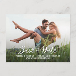 結婚式の写真を使ったSave the Date ポストカード | 安価