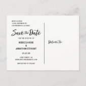 結婚式の写真を使ったSave the Date ポストカード | 安価 (裏面)