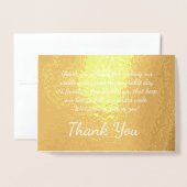 結婚式の写真を追加 箔カード (封筒付き正面)