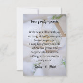 結婚式の写真カード サンキューカード (裏面)