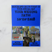 結婚式の写真グリーティングカード カード (内部)