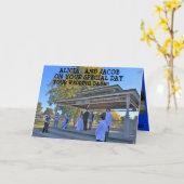 結婚式の写真グリーティングカード カード (黄色い花)