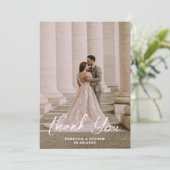 結婚式の写真ゲストへの感謝を込めて カスタム サンキューカード (スタンド正面)
