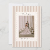 結婚式の写真ゲストへの感謝 サンキューカード (正面)
