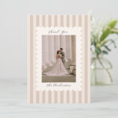 結婚式の写真ゲストへの感謝 サンキューカード (スタンド正面)