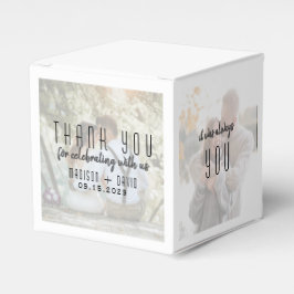 結婚式の写真コラージュ　ギフトボックス フェイバーボックス