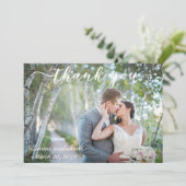 結婚式の写真テンプレート サンキューカード (スタンド正面)