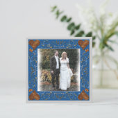 結婚式の写真フレームありがとう サンキューカード (スタンド正面)