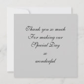 結婚式の写真フレームありがとう サンキューカード (裏面)