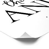 結婚式の写真モノグラムコラージュ ポスター (コーナー)