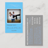 結婚式の写真共有カード エンクロージャーカード (正面/裏面)