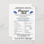 結婚式の写真宝探し 招待状 (正面/裏面)