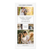 結婚式の写真家ラックカードテンプレート ラックカード (正面)