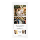 結婚式の写真家ラックカードテンプレート ラックカード (裏面)