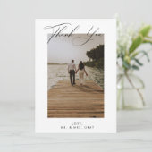 結婚式の写真感謝カード 招待状 (スタンド正面)