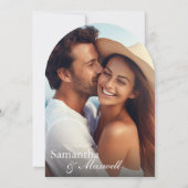 結婚式の写真招待状 招待状 (裏面)