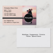 結婚式の写真撮影の名刺 名刺 (正面/裏面)