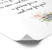 結婚式の写真撮影ブースのゲストブックポスター ポスター (角)