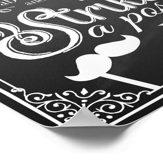 結婚式の写真撮影用看板 黒板 ポスター (角)