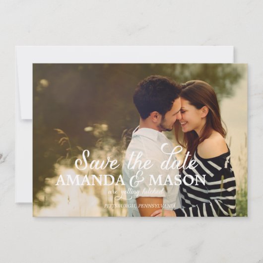 結婚式の写真 ウェディング お知らせ セーブザデート (正面)