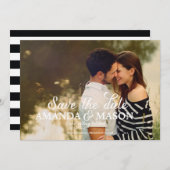 結婚式の写真 ウェディング お知らせ セーブザデート (正面/裏面)