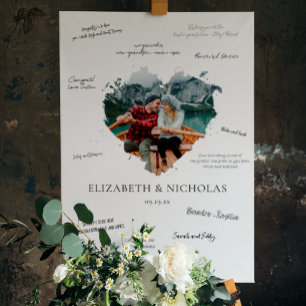 結婚式の写真 ゲストブックの代わり ポスター